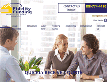Tablet Screenshot of fidelityfundingmortgage.com